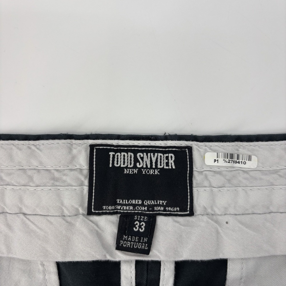 Todd Snyder Shorts Mens Size 33 9" Blue Cotton Canvas Chino Flat Front Classic - Picture 3 of 6